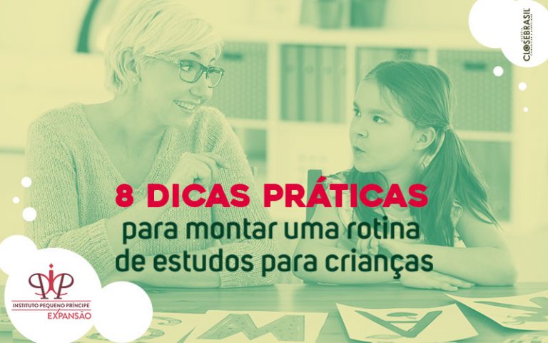 8 Dicas práticas para montar uma rotina de estudos para crianças